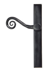 From The Anvil - Black Monkeytail Slimline Lever Espag. Latch Set - LH | Sku. 46397L | Trade Door Handles.