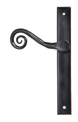 From The Anvil - Black Monkeytail Slimline Lever Espag. Latch Set - RH | Sku. 46397R | Trade Door Handles.