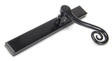 From The Anvil - Black Monkeytail Slimline Lever Espag. Latch Set - RH | Sku. 46397R | Trade Door Handles.