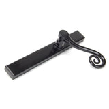 From The Anvil - Black Monkeytail Slimline Lever Espag. Latch Set - RH | Sku. 46397R | Trade Door Handles.