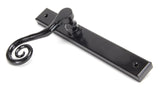 From The Anvil - Black Monkeytail Slimline Lever Espag. Latch Set - RH | Sku. 46397R | Trade Door Handles.
