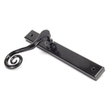 From The Anvil - Black Monkeytail Slimline Lever Espag. Latch Set - RH | Sku. 46397R | Trade Door Handles.