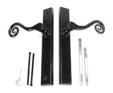 From The Anvil - Black Monkeytail Slimline Lever Espag. Latch Set - RH | Sku. 46397R | Trade Door Handles.