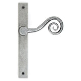 From The Anvil - Pewter Monkeytail Slimline Lever Espag. Latch Set - LH | Sku. 46398L | Trade Door Handles.