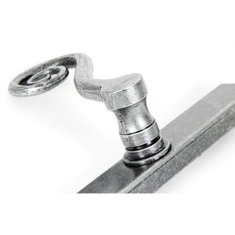 From The Anvil - Pewter Monkeytail Slimline Lever Espag. Latch Set - LH | Sku. 46398L | Trade Door Handles.