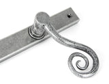 From The Anvil - Pewter Monkeytail Slimline Lever Espag. Latch Set - LH | Sku. 46398L | Trade Door Handles.