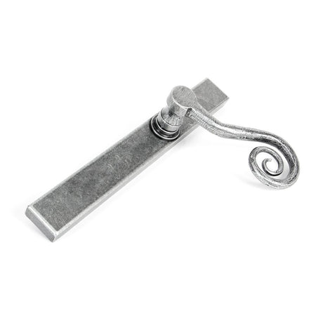 From The Anvil - Pewter Monkeytail Slimline Lever Espag. Latch - RH | Sku. 46398R | Trade Door Handles.