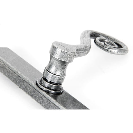 From The Anvil - Pewter Monkeytail Slimline Lever Espag. Latch - RH | Sku. 46398R | Trade Door Handles.