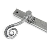 From The Anvil - Pewter Monkeytail Slimline Lever Espag. Latch - RH | Sku. 46398R | Trade Door Handles.