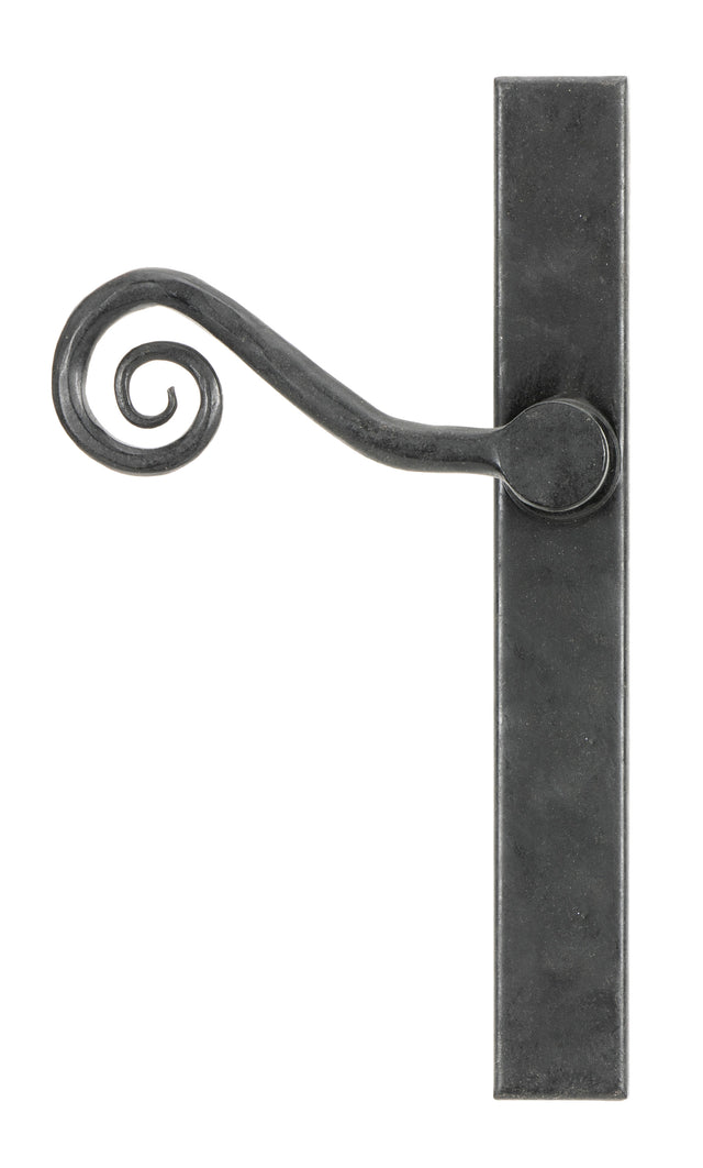 From The Anvil - External Beeswax Monkeytail Slimline Lever Espag. Latch Set -LH | Sku. 46399L | Trade Door Handles.