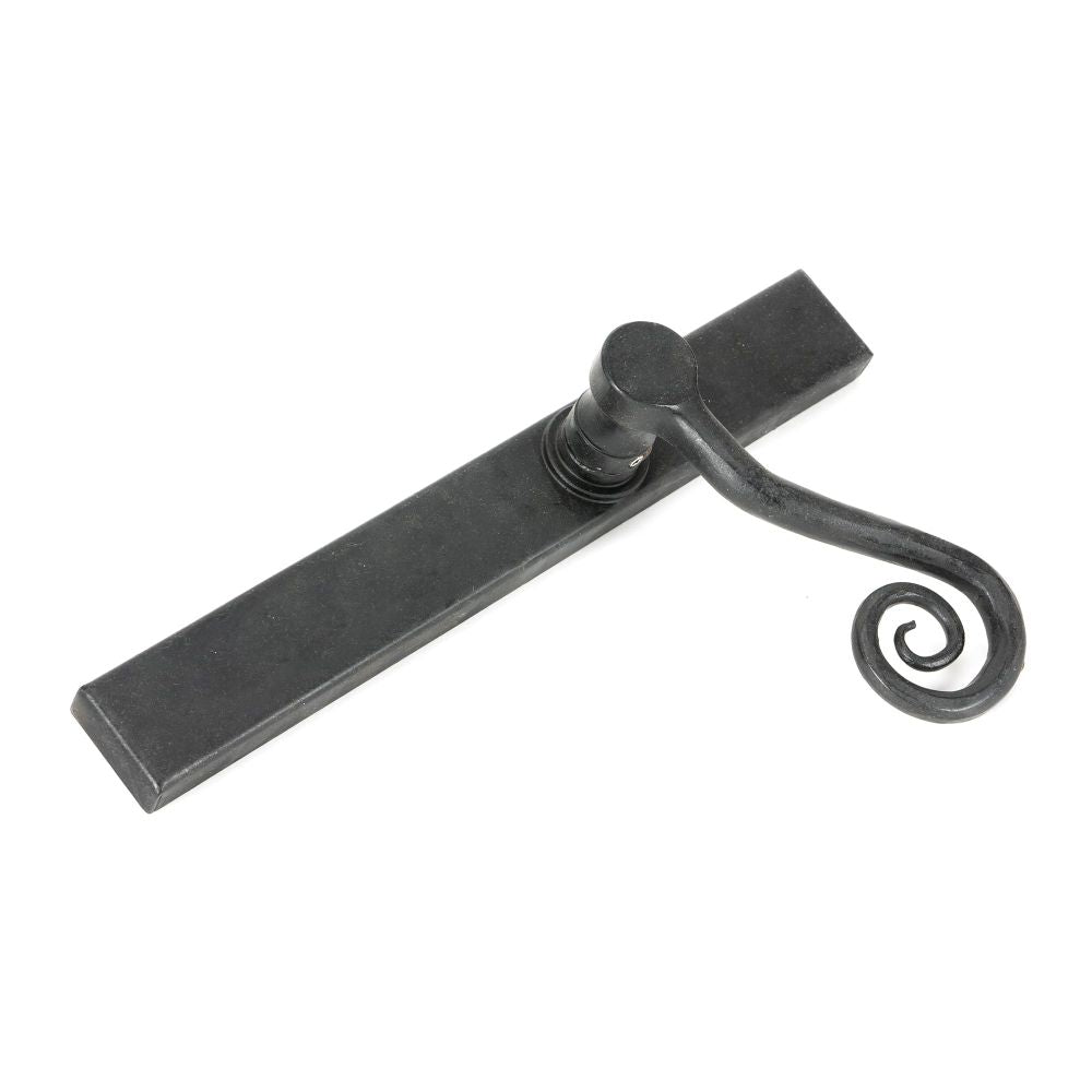 From The Anvil - External Beeswax Monkeytail Slimline Lever Espag. Latch Set -RH | Sku. 46399R | Trade Door Handles.