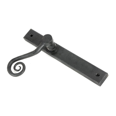 From The Anvil - External Beeswax Monkeytail Slimline Lever Espag. Latch Set -RH | Sku. 46399R | Trade Door Handles.