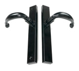 From The Anvil - Black Cottage Slimline Lever Espag. Latch Set | Sku. 46400 | Trade Door Handles.
