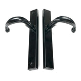 From The Anvil - Black Cottage Slimline Lever Espag. Latch Set | Sku. 46400 | Trade Door Handles.