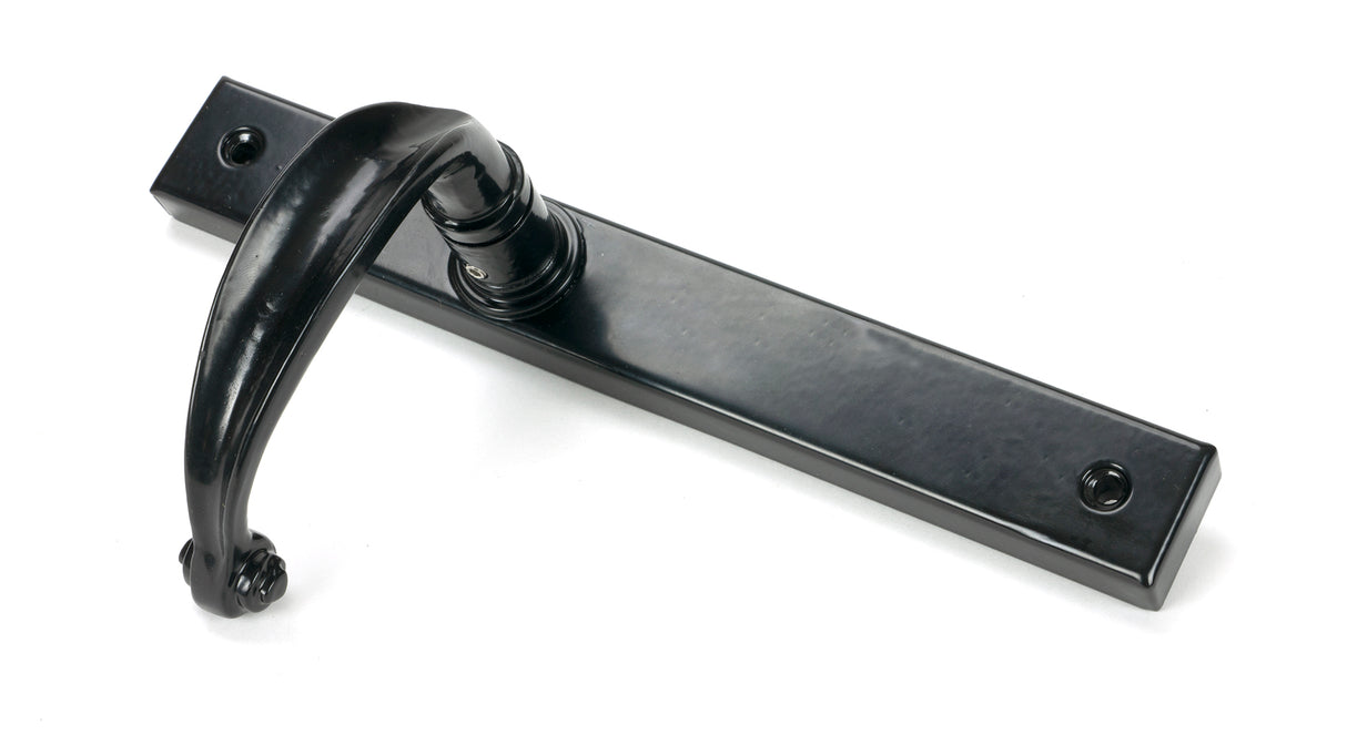 From The Anvil - Black Cottage Slimline Lever Espag. Latch Set | Sku. 46400 | Trade Door Handles.