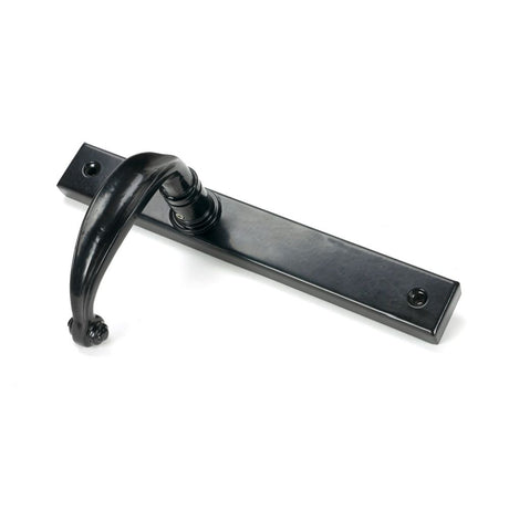 From The Anvil - Black Cottage Slimline Lever Espag. Latch Set | Sku. 46400 | Trade Door Handles.