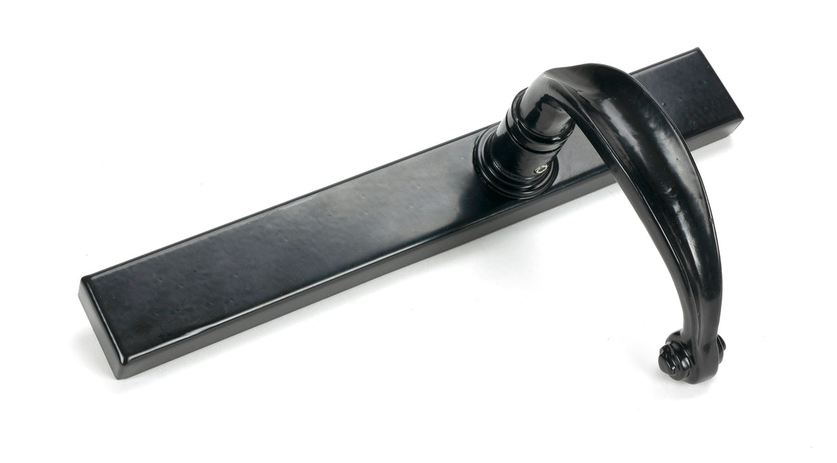 From The Anvil - Black Cottage Slimline Lever Espag. Latch Set | Sku. 46400 | Trade Door Handles.