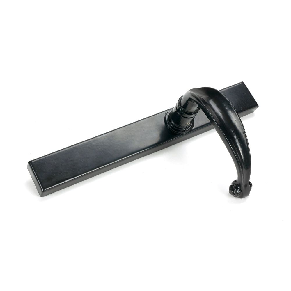 From The Anvil - Black Cottage Slimline Lever Espag. Latch Set | Sku. 46400 | Trade Door Handles.