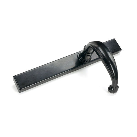 From The Anvil - Black Cottage Slimline Lever Espag. Latch Set | Sku. 46400 | Trade Door Handles.