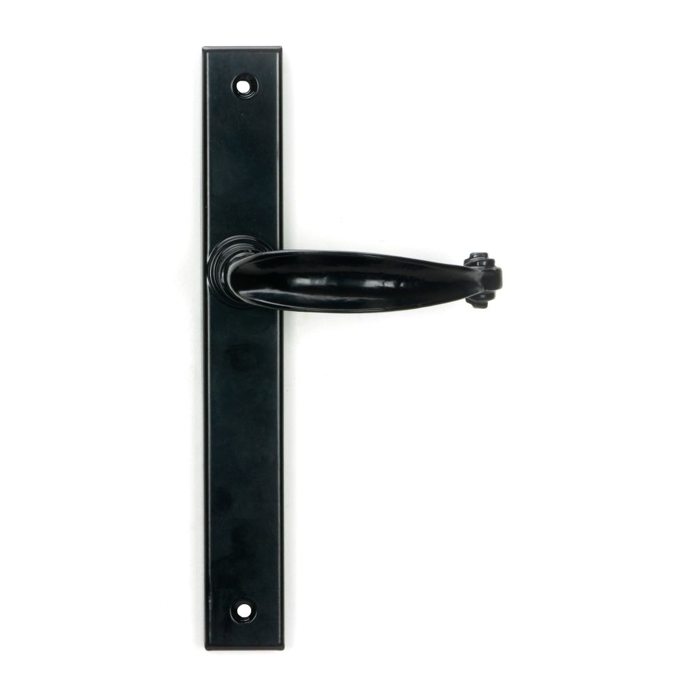 From The Anvil - Black Cottage Slimline Lever Espag. Latch Set | Sku. 46400 | Trade Door Handles.