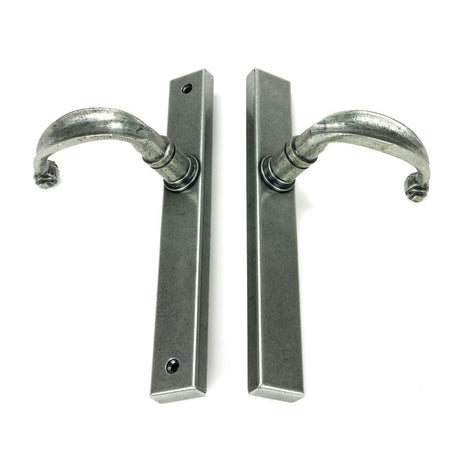From The Anvil - Pewter Cottage Slimline Lever Espag. Latch Set | Sku. 46401 | Trade Door Handles.