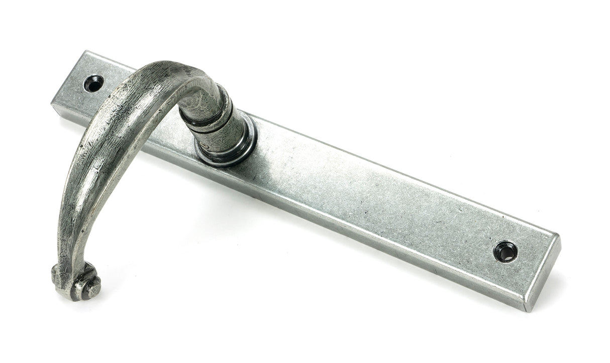 From The Anvil - Pewter Cottage Slimline Lever Espag. Latch Set | Sku. 46401 | Trade Door Handles.