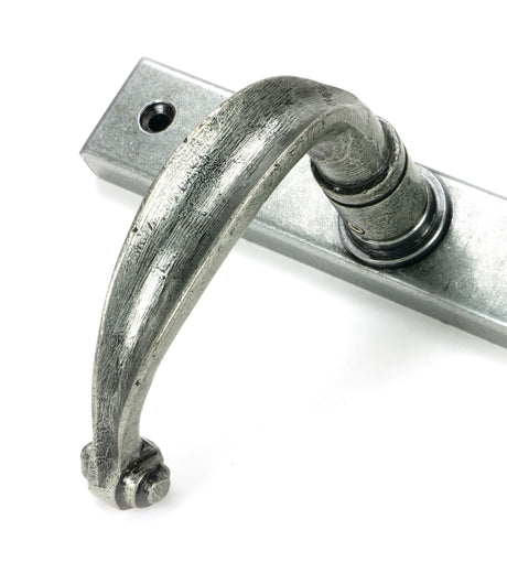 From The Anvil - Pewter Cottage Slimline Lever Espag. Latch Set | Sku. 46401 | Trade Door Handles.