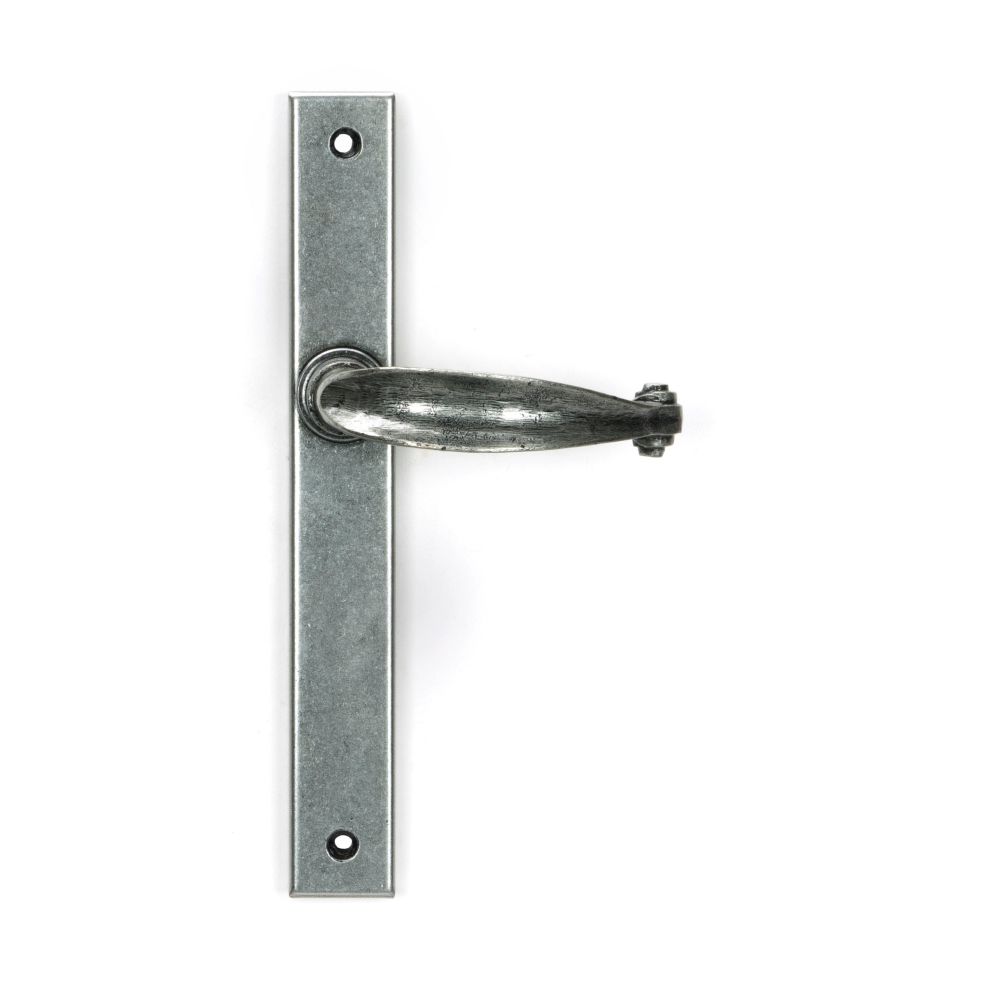 From The Anvil - Pewter Cottage Slimline Lever Espag. Latch Set | Sku. 46401 | Trade Door Handles.