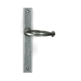 From The Anvil - Pewter Cottage Slimline Lever Espag. Latch Set | Sku. 46401 | Trade Door Handles.