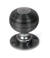 From The Anvil - Pewter Heavy Beehive Mortice/Rim Knob Set | Sku. 46403 | Trade Door Handles.