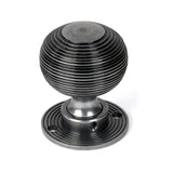 From The Anvil - Pewter Heavy Beehive Mortice/Rim Knob Set | Sku. 46403 | Trade Door Handles.