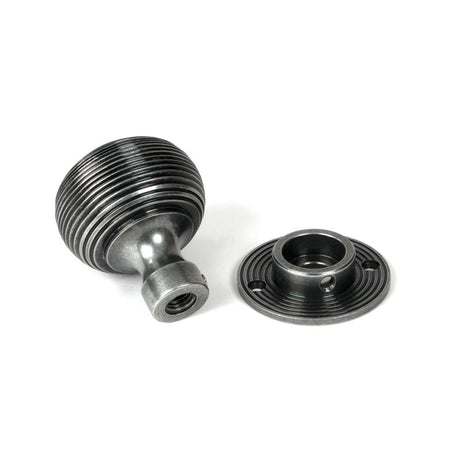 From The Anvil - Pewter Heavy Beehive Mortice/Rim Knob Set | Sku. 46403 | Trade Door Handles.