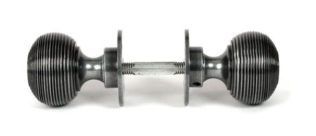 From The Anvil - Pewter Heavy Beehive Mortice/Rim Knob Set | Sku. 46403 | Trade Door Handles.