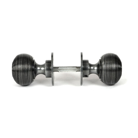 From The Anvil - Pewter Heavy Beehive Mortice/Rim Knob Set | Sku. 46403 | Trade Door Handles.