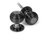 From The Anvil - Pewter Heavy Beehive Mortice/Rim Knob Set | Sku. 46403 | Trade Door Handles.