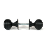 From The Anvil - Matt Black Heavy Beehive Mortice/Rim Knob Set | Sku. 46404 | Trade Door Handles.