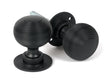 From The Anvil - Matt Black Heavy Beehive Mortice/Rim Knob Set | Sku. 46404 | Trade Door Handles.