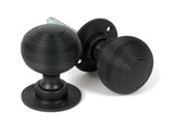 From The Anvil - Matt Black Heavy Beehive Mortice/Rim Knob Set | Sku. 46404 | Trade Door Handles.