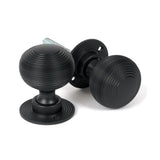 From The Anvil - Matt Black Heavy Beehive Mortice/Rim Knob Set | Sku. 46404 | Trade Door Handles.