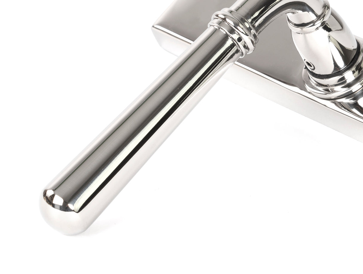 From The Anvil - Polished Marine SS (316) Newbury Slimline Lever Espag. Latch Set | Sku. 46405 | Trade Door Handles.