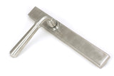 From The Anvil - Satin Marine SS (316) Newbury Slimline Lever Espag. Latch Set | Sku. 46406 | Trade Door Handles.