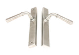 From The Anvil - Satin Marine SS (316) Newbury Slimline Lever Espag. Latch Set | Sku. 46406 | Trade Door Handles.