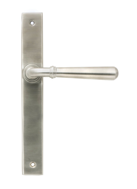 From The Anvil - Satin Marine SS (316) Newbury Slimline Lever Espag. Latch Set | Sku. 46406 | Trade Door Handles.