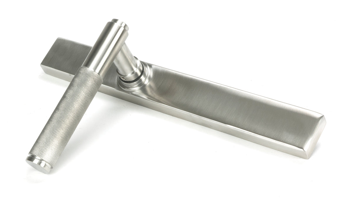 From The Anvil - Satin Marine SS (316) Brompton Slimline Lever Espag. Latch Set | Sku. 46409 | Trade Door Handles.