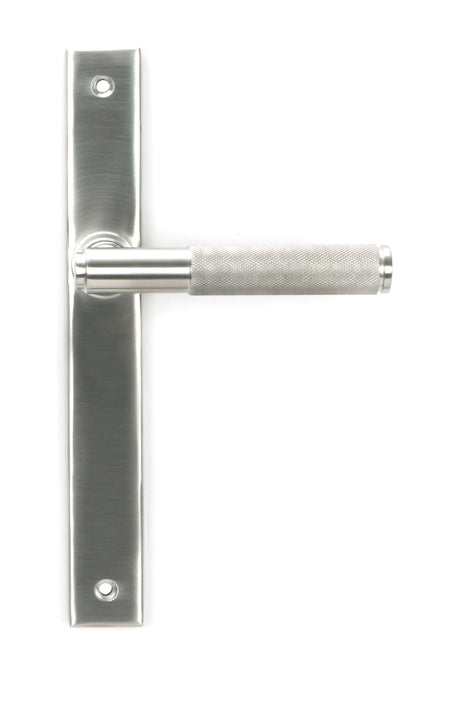 From The Anvil - Satin Marine SS (316) Brompton Slimline Lever Espag. Latch Set | Sku. 46409 | Trade Door Handles.