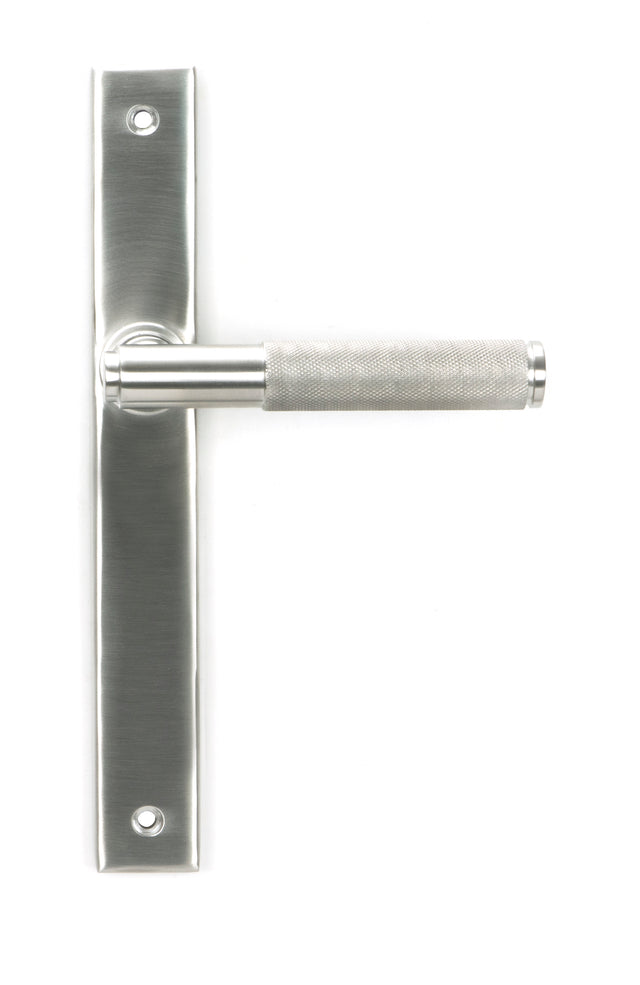 From The Anvil - Satin Marine SS (316) Brompton Slimline Lever Espag. Latch Set | Sku. 46409 | Trade Door Handles.