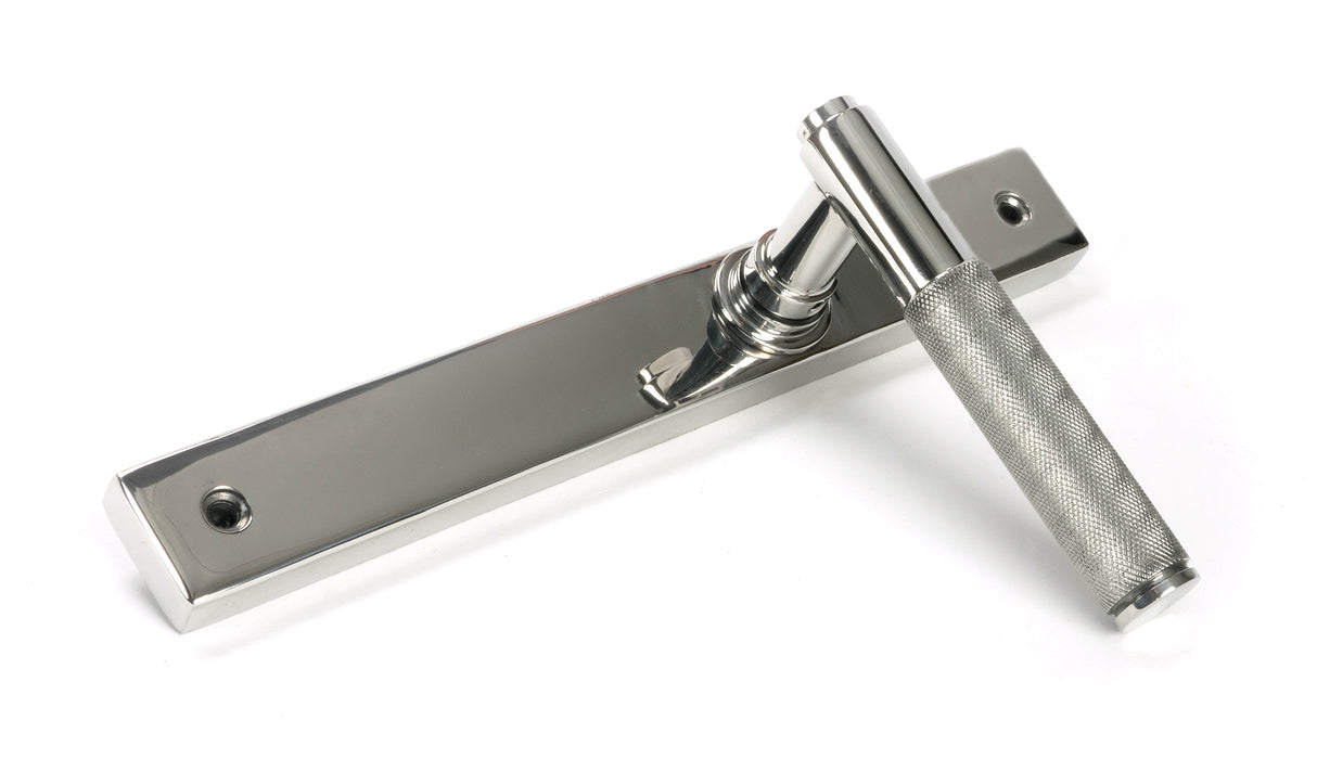 From The Anvil - Polished Marine SS (316) Brompton Slimline Lever Espag. Latch Set | Sku. 46410 | Trade Door Handles.