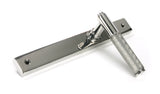 From The Anvil - Polished Marine SS (316) Brompton Slimline Lever Espag. Latch Set | Sku. 46410 | Trade Door Handles.