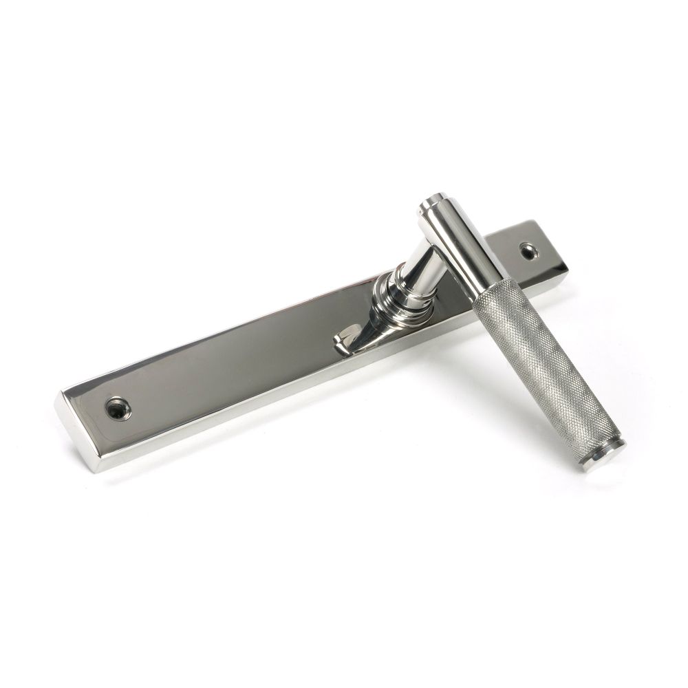 From The Anvil - Polished Marine SS (316) Brompton Slimline Lever Espag. Latch Set | Sku. 46410 | Trade Door Handles.