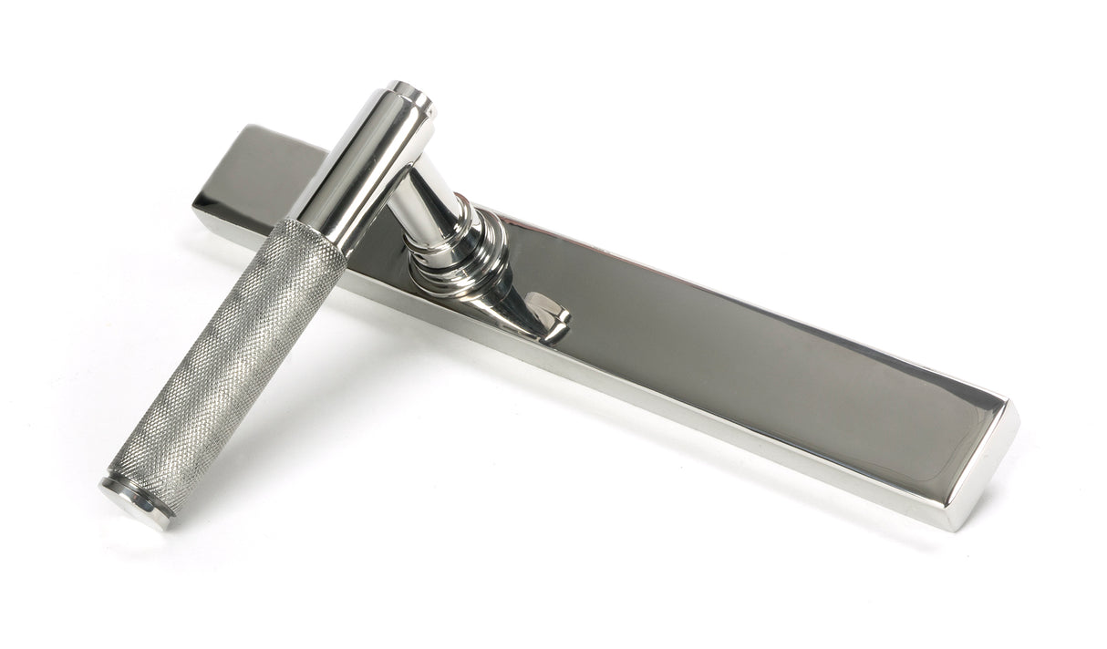 From The Anvil - Polished Marine SS (316) Brompton Slimline Lever Espag. Latch Set | Sku. 46410 | Trade Door Handles.